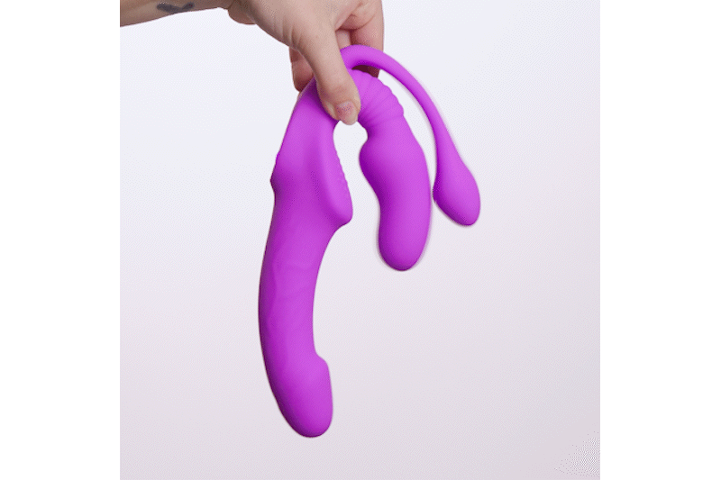 Teazers – Strapless Strap-On with Anal Plug – Pink