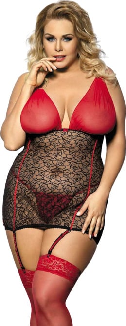 Anais Yammy Chemise – Μαύρο/Κόκκινο