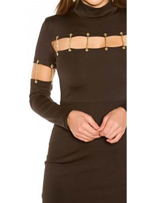SEXY SHIFT DRESS WITH DECO CHAINS