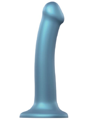 Metallic Blue Mono Density Dildo M
