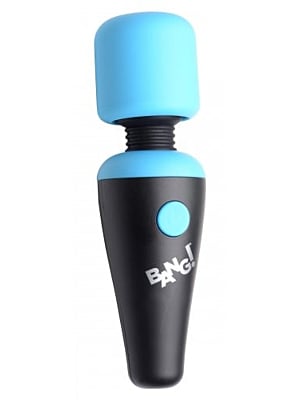 XR Brand Mini Rechargeable Wand Massager Blue Silicone