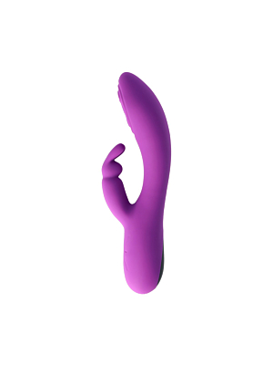 V9 Rechargeable Tapping Rabbit Vibrator Purple