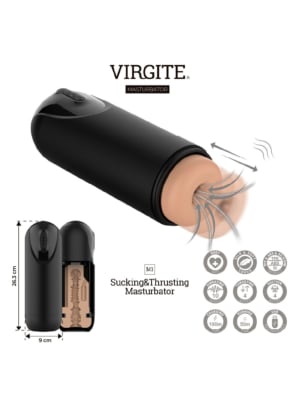 M1 Suction Masturbator Up And Down Vibration Flesh Usb