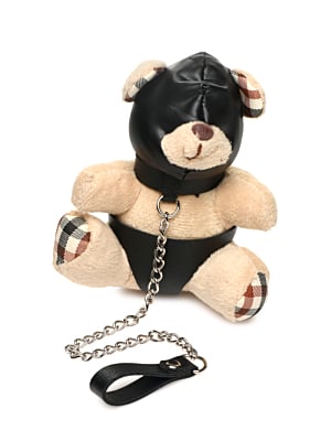 HOODED TEDDY BEAR KEYCHAIN