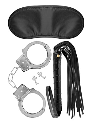 FETISH TENTATION WHIP KIT HANDCUFFS AND MASK