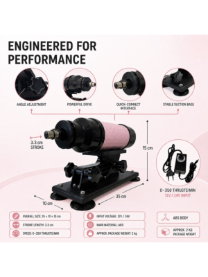 Automatically Thrusts Small Love Sex Machine Dildo Included Pink