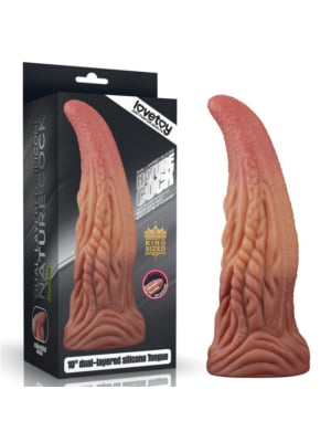 10'' Dual layered Platinum Silicone Tongue - Lovetoy
