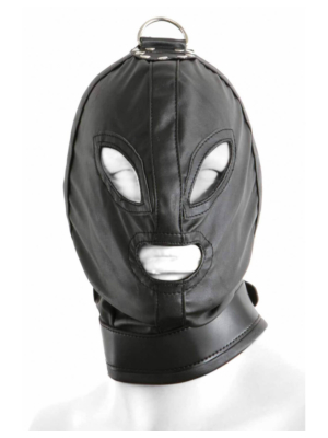 Heavy Duty Bondage Hood with ring