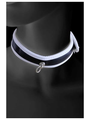 O-ring collar and snaps White