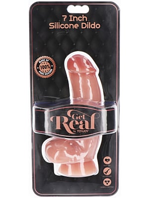 Ρεαλιστικό Ομοίωμα Πέους με Όρχεις Get Real 18cm (Flesh) - Toy Joy