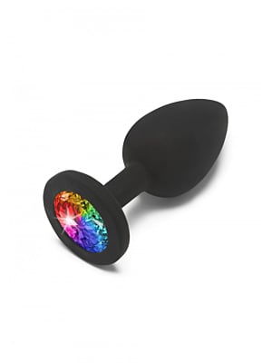 Πρωκτική Σφήνα Rainbow Booty Jewel Butt Plug - Small