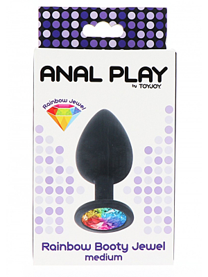 Πρωκτική Σφήνα Rainbow Booty Jewel Medium