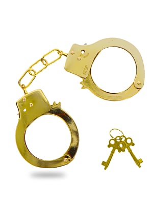 Metal Gold Handcuffs - Toy Joy 