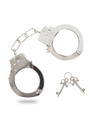 Metal Silver Handcuffs - Toy Joy 