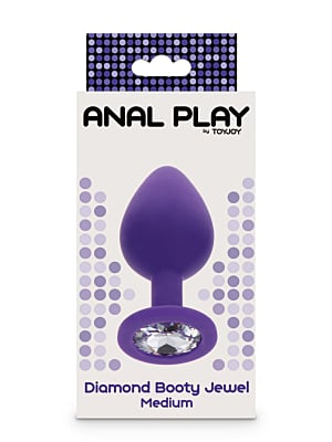 ToyJoy Anal Play Diamond Booty Jewel Medium - Purple