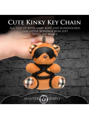 BOUND TEDDY BEAR KEYCHAIN