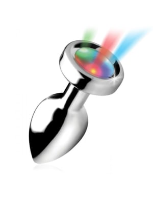 Light Up Large Anal Plug + Free Vibrating Ring