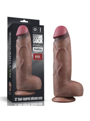 12'' Dual Layered Silicone Cock XXL
