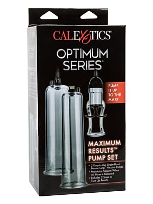 Calexotics Optimum Series Maximum Results Penis Pump Set - Διάφανη Τρόμπα Μεγέθυνσης Πέους