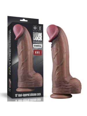 Dual Layered Silicone Cock XXL