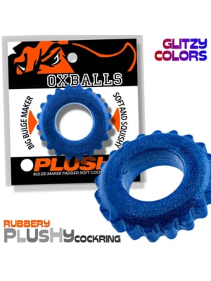 Oxballs PLUSHY Cockring Blue Fire