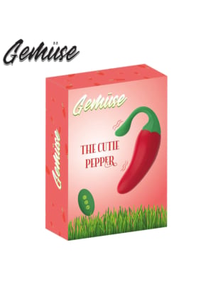 Gemüse - The Cutie Red Pepper - 9 Speed Vibrating Silicone Veggie