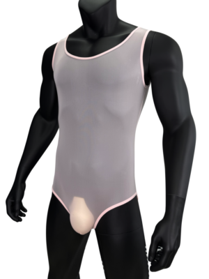 Mens Bodysuit Pink