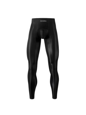 Men's Ultra-thin Transparent Breathable Sexy Leggings Black-S