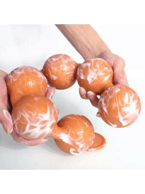 Anus Butt Plug with Suction Golden XXXL - 45x9cm