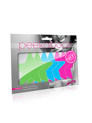 PEEKABOO PASTIES NEON STAR