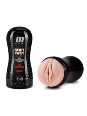 M for Men - Soft and Wet - Pussy with Pleasure Orbs - Self Lubricating