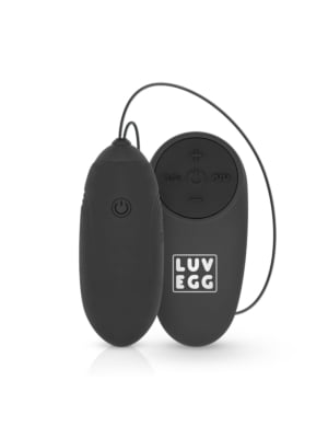LUV Vibrating Egg Remote Control 10m Black