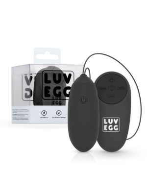 LUV Vibrating Egg Remote Control 10m Black