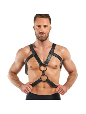 Rocco Bondage Harness - Black