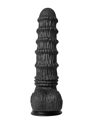 Hidden Desire Extreme Vibrating Dragon Monster Dildo - Black