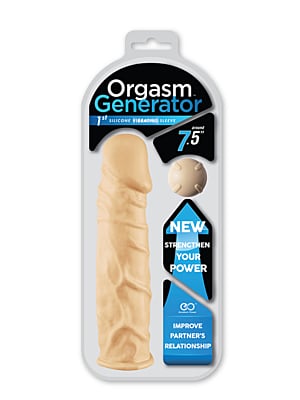 Δονούμενο Κάλυμμα Πέους - ORGASM GENERATOR 7.5 SLEEVE VIBRATING 19cm