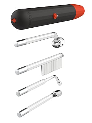 Taboom Bondage Essentials Electro Wand Glass Set - Black