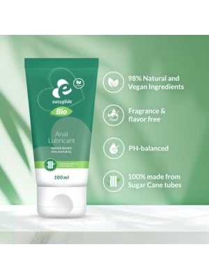 EasyGlide - Bio & Natural Water Based Lubricant Anal - 100 ml
