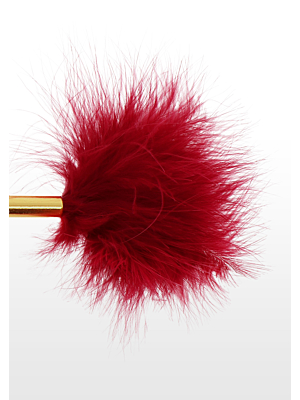 Πολυτελές Φτερό Γαργαλήματος - Luxury Feather Tickler Κοκκινο-Χρυσό