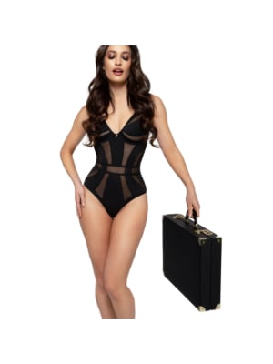 Bedroom Fantasies - Bondage Suitcase 13 Pcs - PU Leather