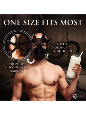 Master Series Inhaler Gas Mask With Bottle
