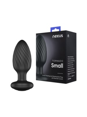 Tornado - Remote Control Rotating Butt Plug - Black