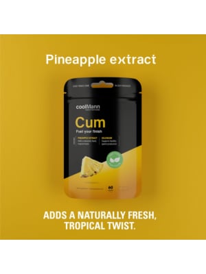 CoolMann - Cum Food Supplement - Pineapple 60 pcs