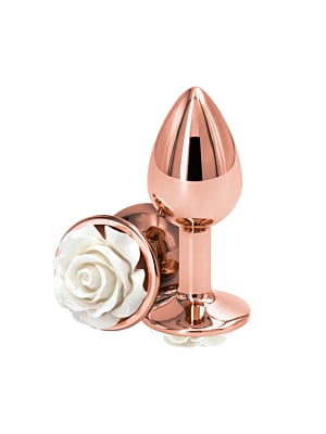 Πρωκτική Σφήνα NS Novelties White Rose - Small