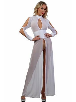 Lingerie long robe- White 