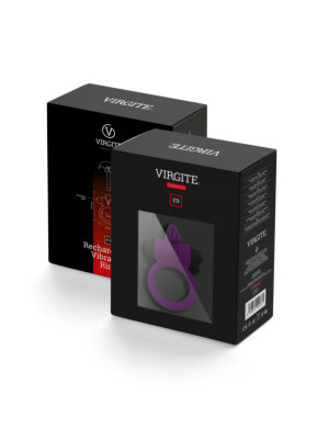 E9 Purple Rechargeable Vibrating Ring