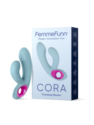 Femmefunn Cora Light Rabbit Vibrator Blue