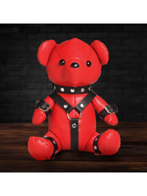 XR Brands Gimp Bear Plush - Red