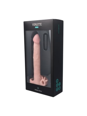 Virgite S5 Realistic Vibrating Penis Sleeve S5 19 Cm Flesh