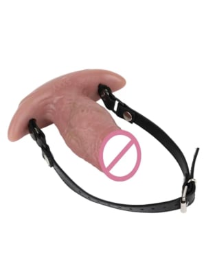 Mouth Gag Silicone Dildo 